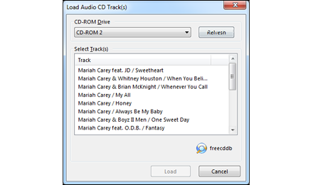 Load Audio CD