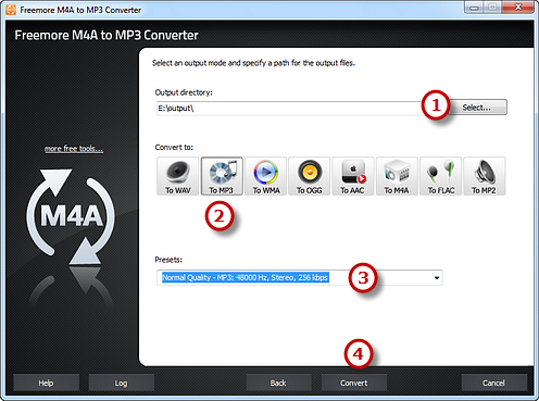 convert m4a to flac