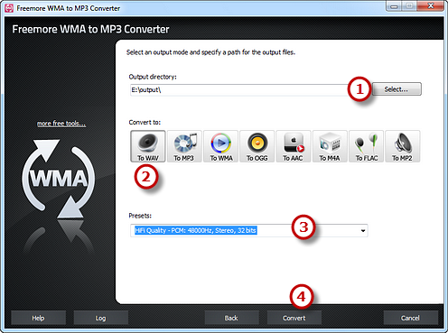 Preset Output Settings