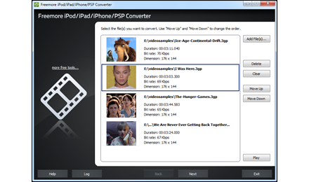 Batch Convert Video to iPod/iPad/iPhone/PSP
